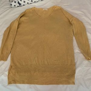 Dreamers tunic yellow sweater.  Size small